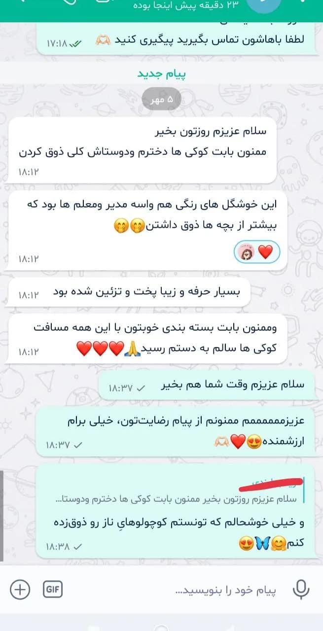 اسکرین‌شات نظر زینب