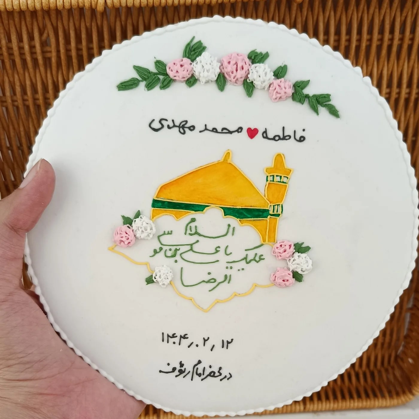 کوکی گلدوزی قاب عقد